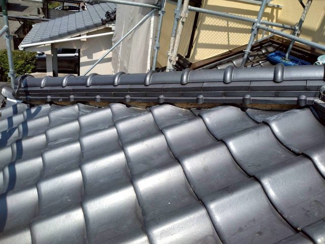 三木町の屋根点検で見つかった漆喰の劣化